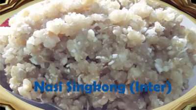 Proses pembuatan Nasi Singkong