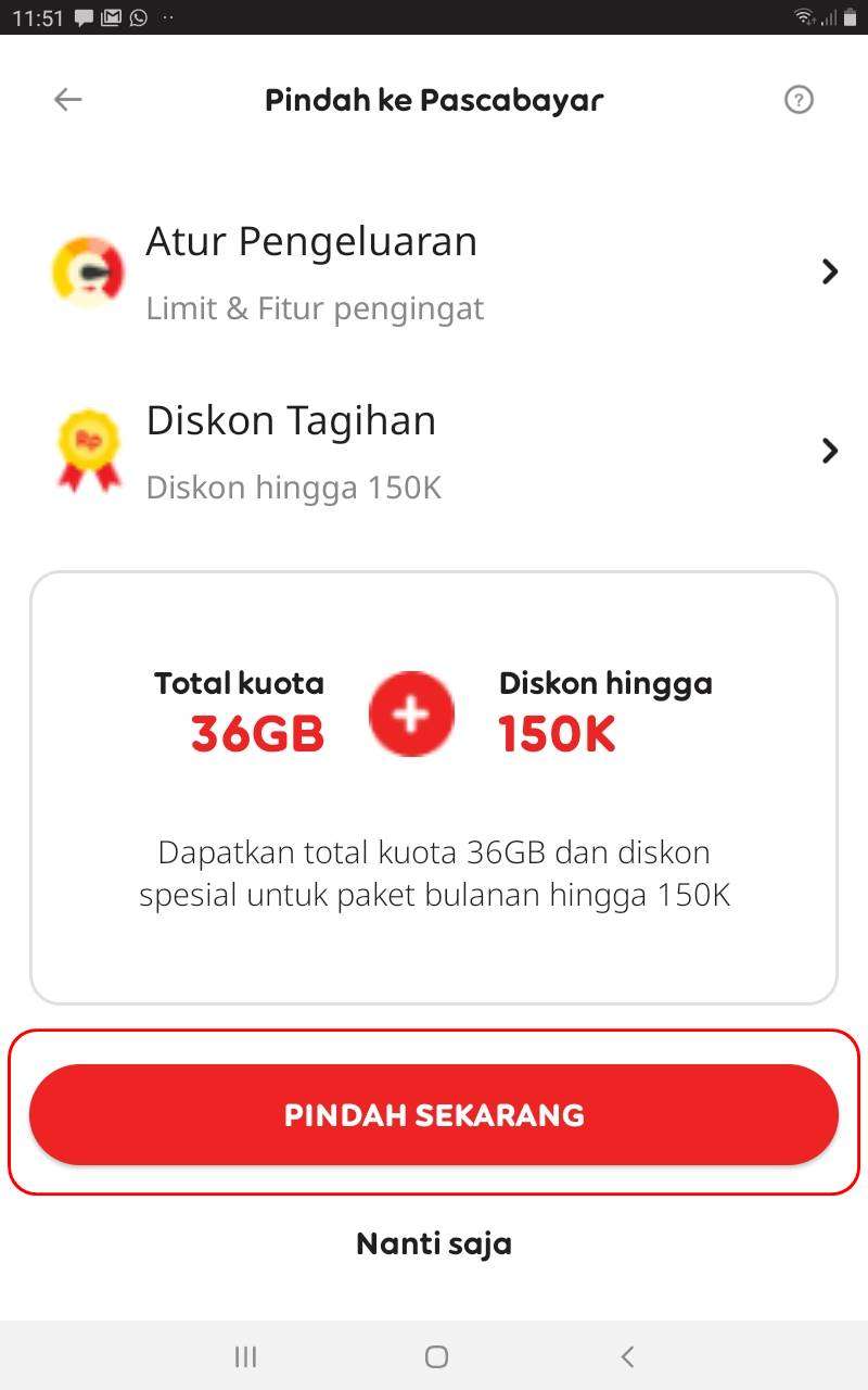 pindah ke pascabayar indosat