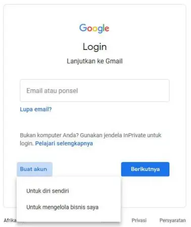 Cara Buat Email Gratis