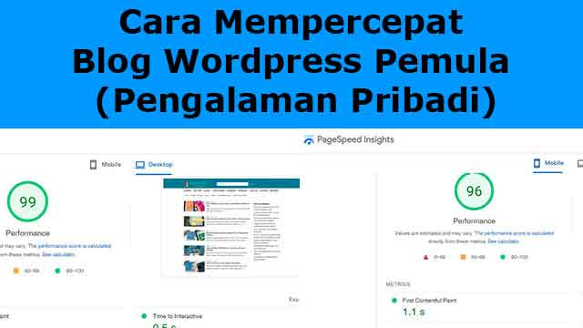 cara mempercepat blog wordpress