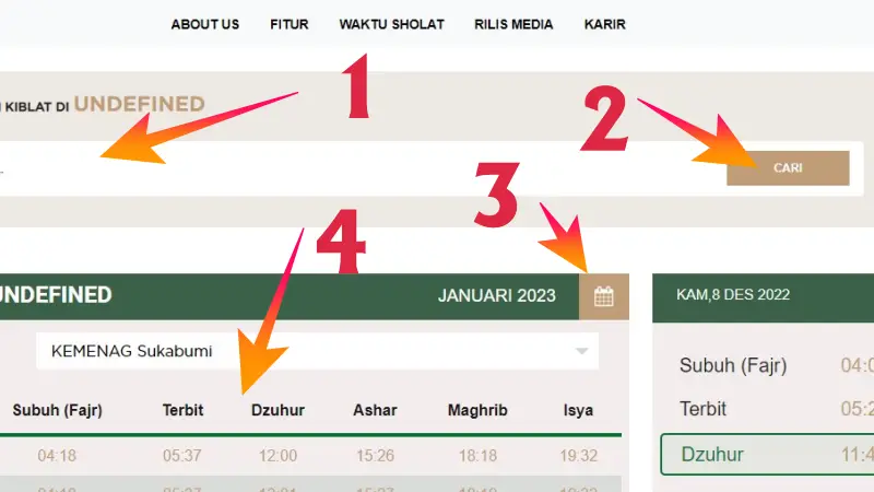 jadwal sholat sukabumi