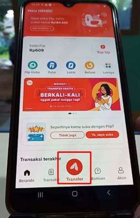 Cara Transfer Flip