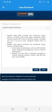 buka blokir internet banking