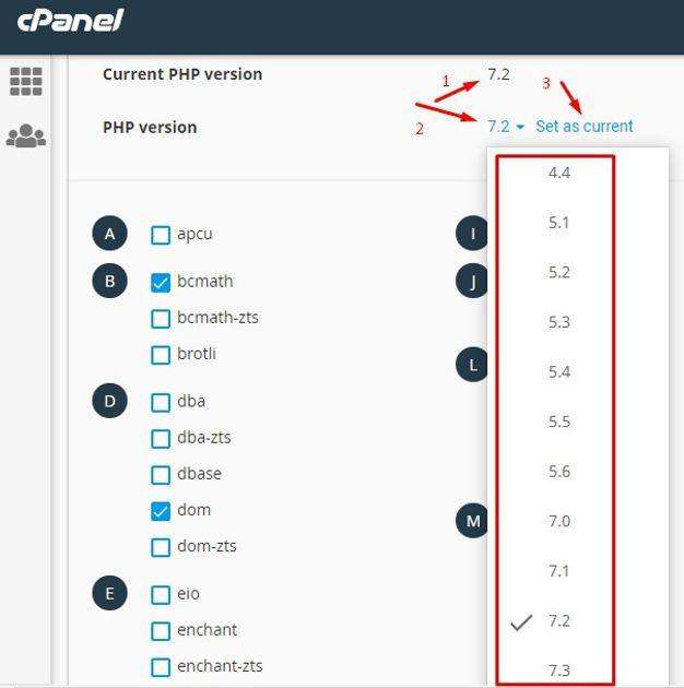 Update PHP cPanel