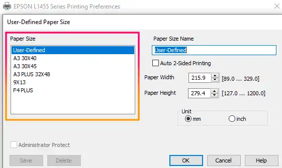 cara menambah ukuran kertas pada printer