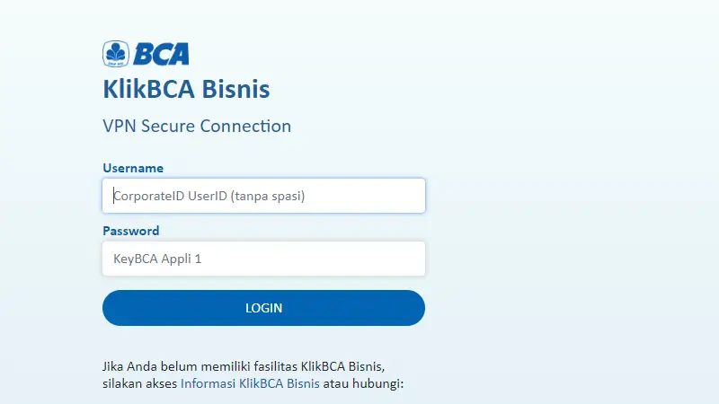 Internet Banking BCA Bisnis